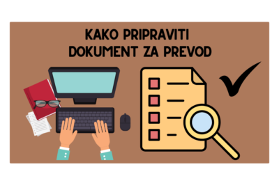 Kako pripraviti dokument za prevod?